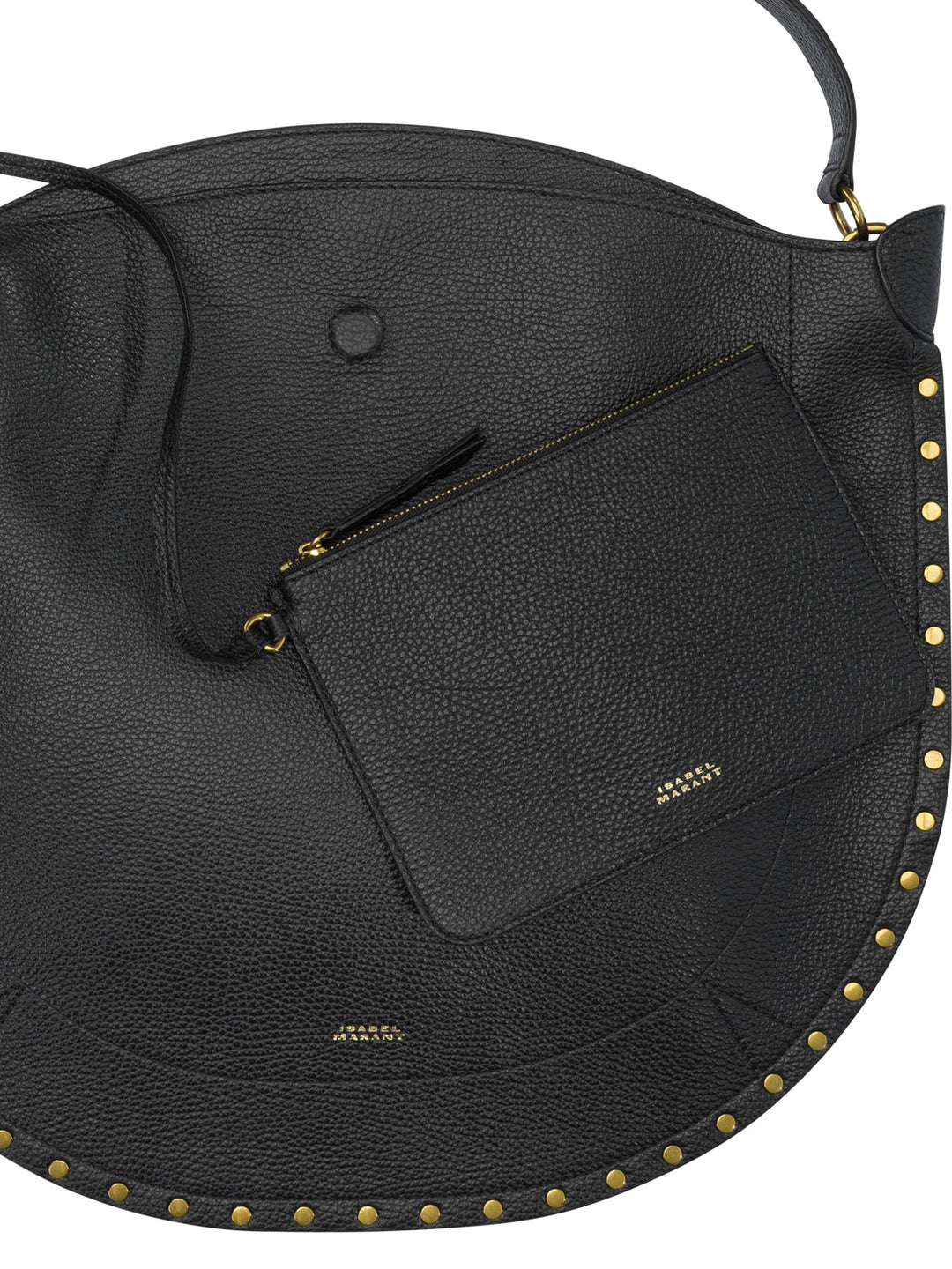 Isabel Marant Oskan Hobo Soft Shoulder Bags - Black | 5c46b3c9162916b3147788a010258f77f8e44784