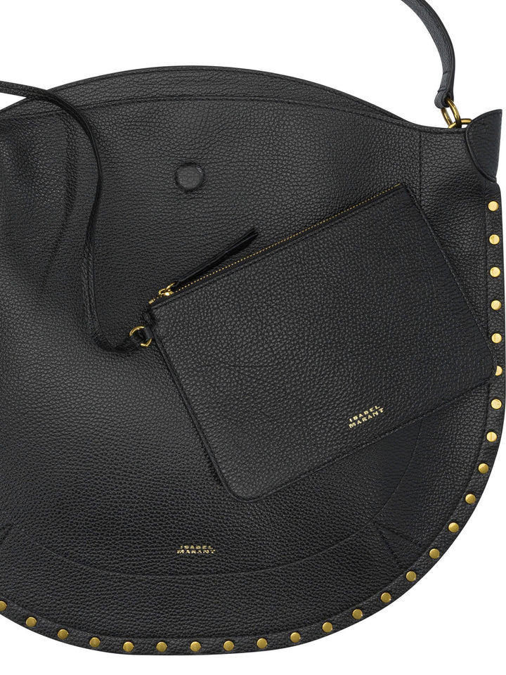 Isabel Marant Oskan Hobo Soft Shoulder Bags - Black | 5c46b3c9162916b3147788a010258f77f8e44784