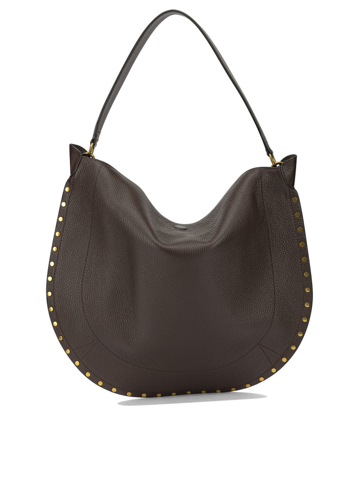 Isabel Marant Oskan Hobo Soft Shoulder Bags - Brown | 1211a1794330db3ec444600b58f48ddc8ec0fd14
