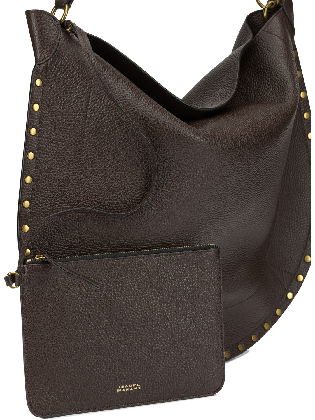 Isabel Marant Oskan Hobo Soft Shoulder Bags - Brown | 95c263804868f3142f4ca341cb63196704e617e5