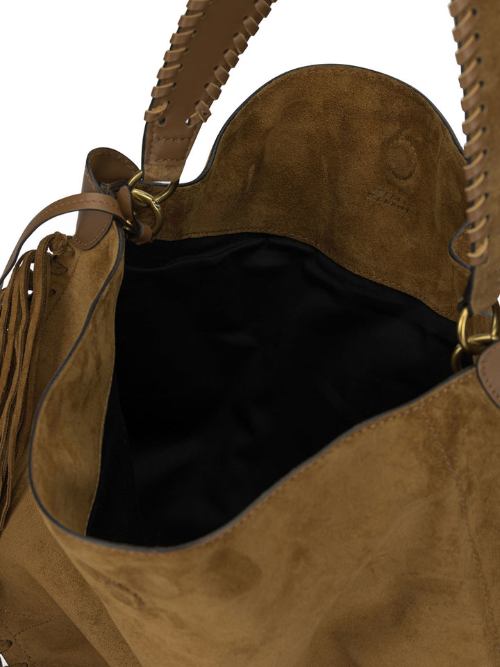 Isabel Marant Oskan Hobo Soft Shoulder Bags - Brown | 2dfdc320c9f6976278402f285293110af45f4b81