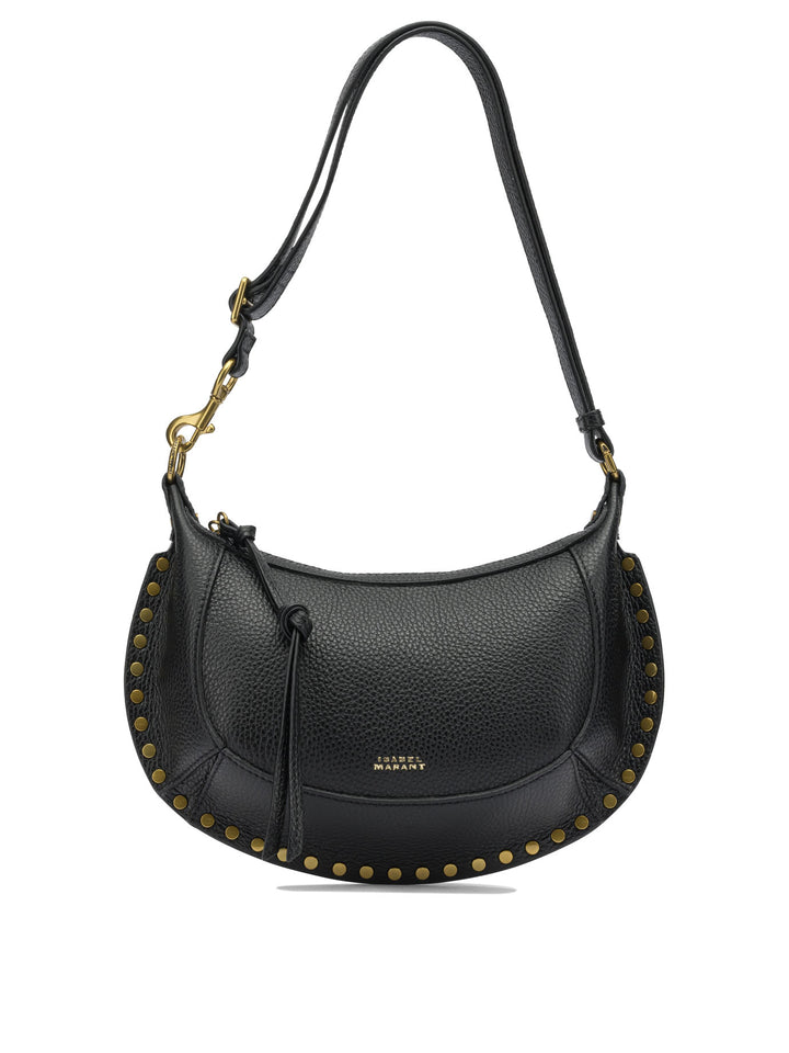 Isabel Marant Oskan Moon Shoulder Bags - Black | 2fb69abbb7d8a4361bd02dfc8845eb462d4c3837