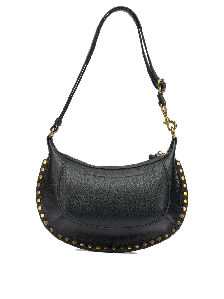 Isabel Marant Oskan Moon Shoulder Bags - Black | 1a0fe630bd22e0a083dda13f4229086990cba0f7