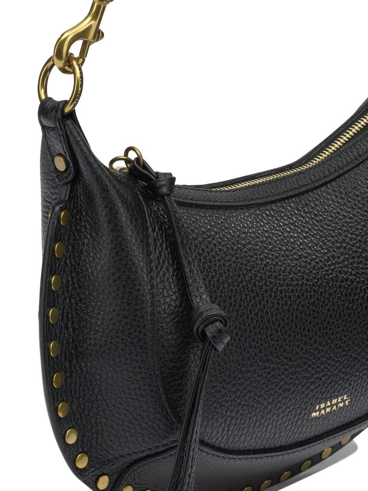Isabel Marant Oskan Moon Shoulder Bags - Black | d1ef1f13c926d24d1c9b88550bf0b3448bec5349