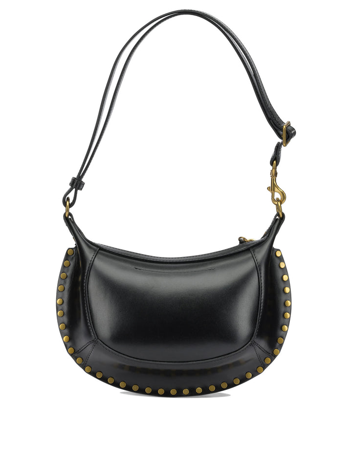 Isabel Marant Oskan Moon Shoulder Bags - Black | 28d6c3b77afe9ac49945c9ff804c905d2499eb63