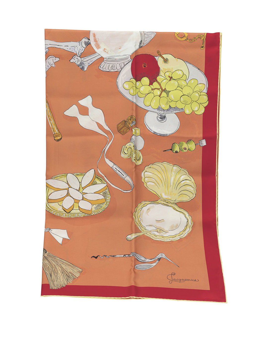 Jacquemus Le Grand Foulard Cocktail Sciarpe & Foulard - Orange | ebe506454207212602983c709279cee6f3f833be