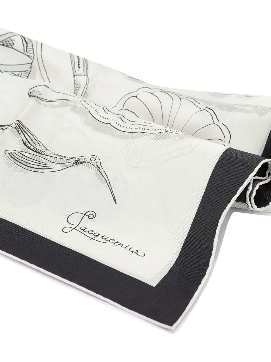 Jacquemus Le Grand Foulard Cocktail Sciarpe & Foulard - White | 9ed86e2afe9f7ecb72d13f4f10c48a3206bfe17b