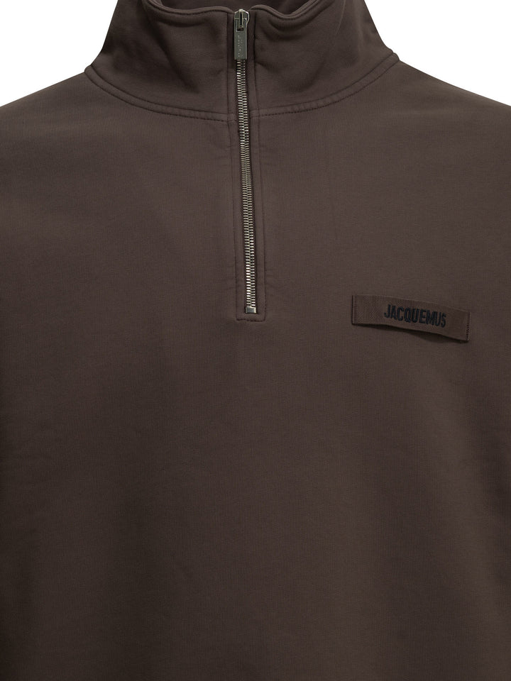 Jacquemus Le Camionneur Gros Grain Sweatshirts - Brown | 1472953c4001e0d9a8e8a674fd845d5d1cc4cf2f