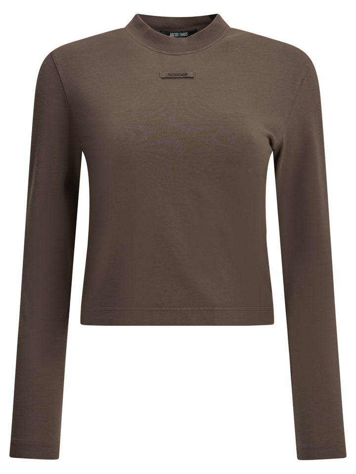 Jacquemus Gros Grain T-shirts - Brown | abf70544b2652e44f47b0ca4c1dd7ae4ee9d7406
