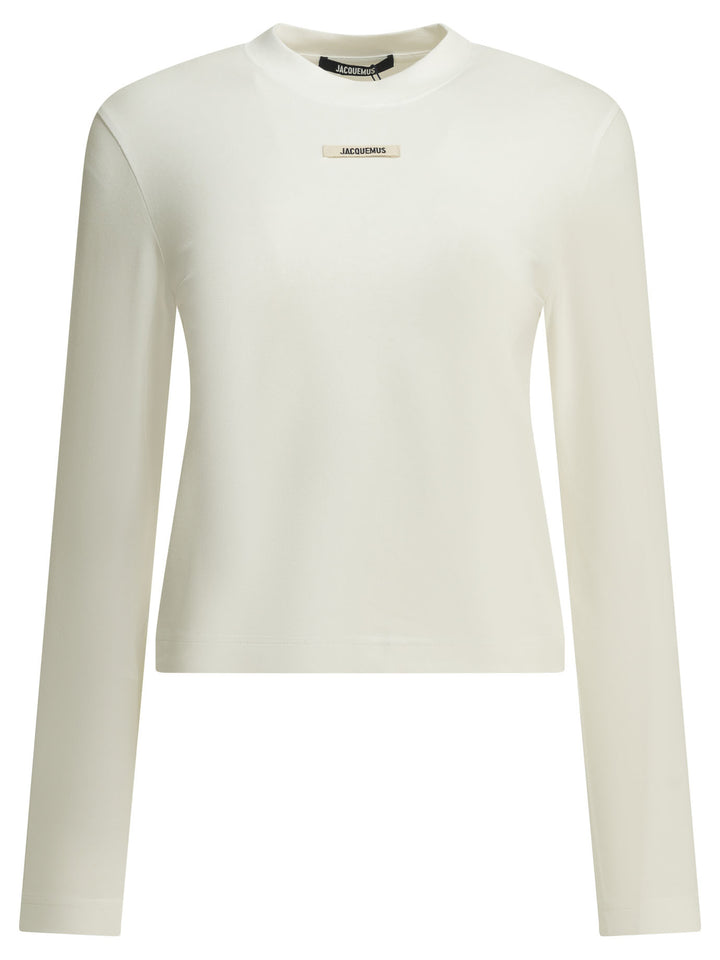 Jacquemus Gros Grain T-shirts - White | 514ab8b88ba907cb127d0ab24380b6f2a9bcfc21