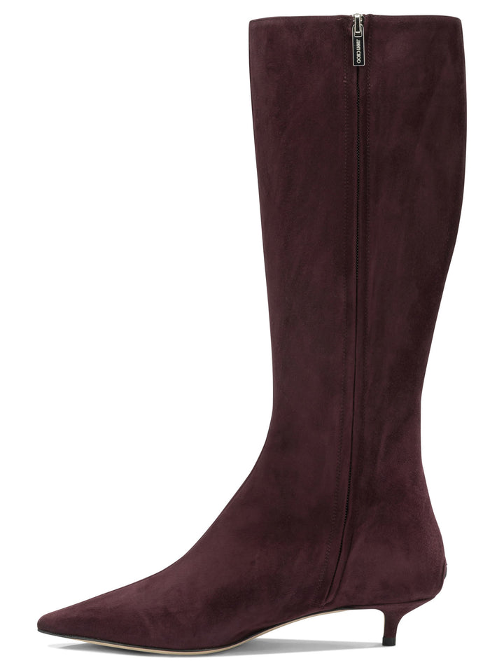 Jimmy Choo Amis 35mm Boots and Ankle Boots - Bordeaux | 2215573647b14343b5038fbe096827f3dfbf10e9
