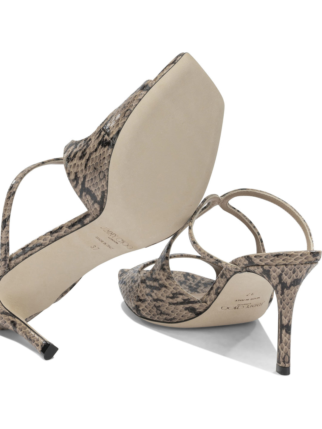 Jimmy Choo Anise 75mm Sandals - Beige | 9178e1d2adf7cae6f7c39ae10de0707978c9b5d7