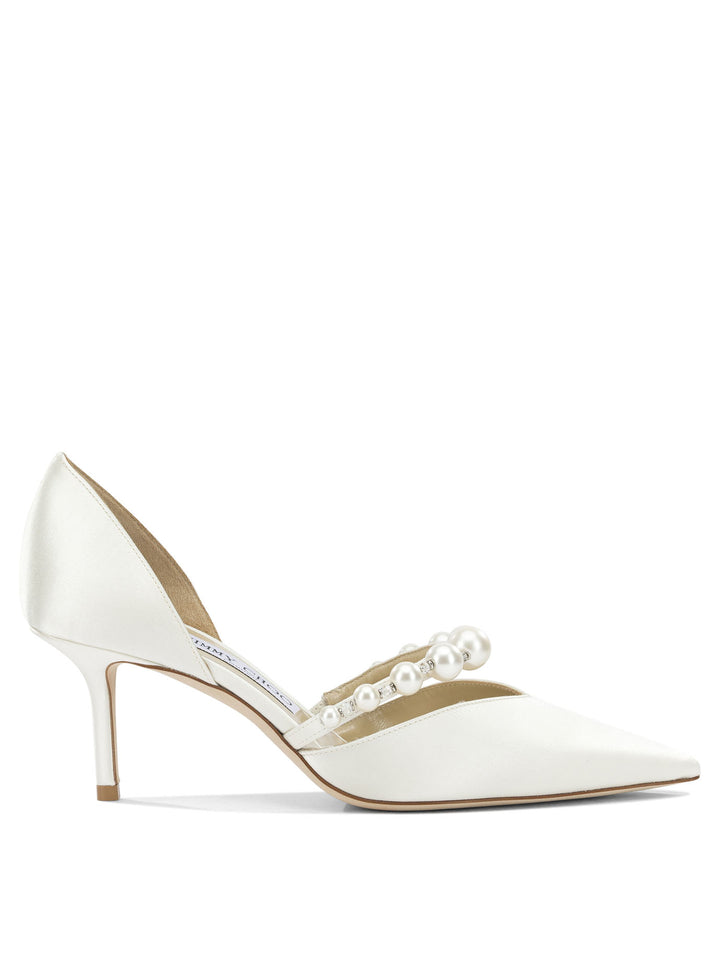 Jimmy Choo Aurelie 65mm Heeled shoes - White | bedb28a0a069be1eb417a37f955edbb083bb83e8