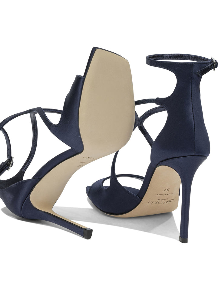 Jimmy Choo Azia 95mm Sandals - Blue | d001478b736580d09faa1b81a8ad174bbdeb082b