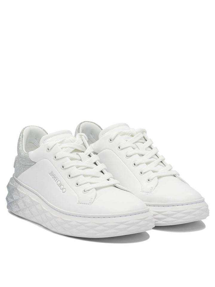 Jimmy Choo Diamond Maxi F Ii Sneakers & Slip-On - White | 4c8544a1da3b10bf346d0f2ac95faaee4079a5f1