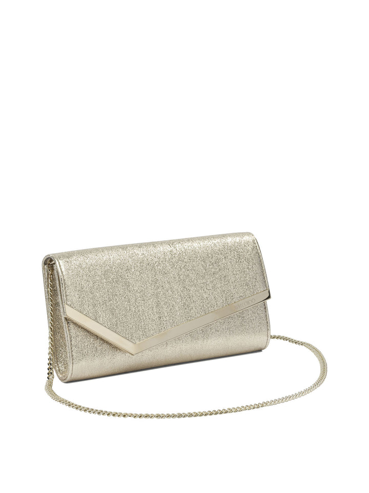 Jimmy Choo Emmie Clutches - Gold | b0d4b3a17e083f964c8db0ab8e46fa2146882060