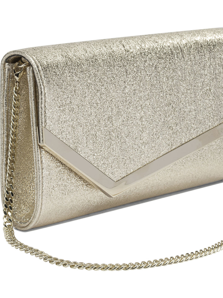 Jimmy Choo Emmie Clutches - Gold | 71dc4df40aa5315d17520dc29f698ecc9a480bf5