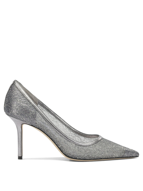Love 85mm Heeled Shoes Silver