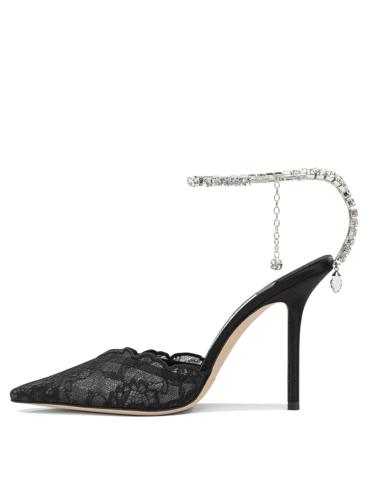 Jimmy Choo Saeda 100mm Heeled shoes - Black | 3079ac6ea0b52f79f806aefc90628b8e3fc50d68
