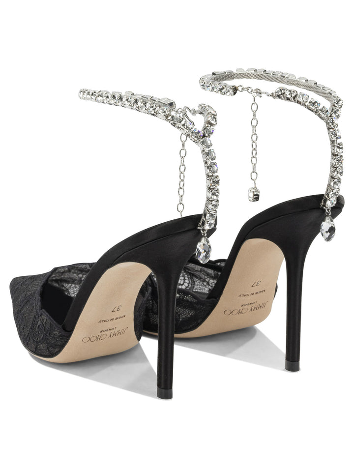 Jimmy Choo Saeda 100mm Heeled shoes - Black | f97ae10a0e0cb62375158cb2f9569d3ebf4c7953