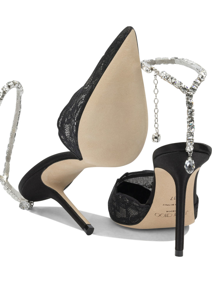Jimmy Choo Saeda 100mm Heeled shoes - Black | 08a0e680a0580c9904e18383c816b991be8f9517