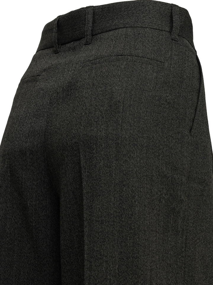 Maison Kitsuné Tailored Pants Made Of Wool Blend Trousers Grey