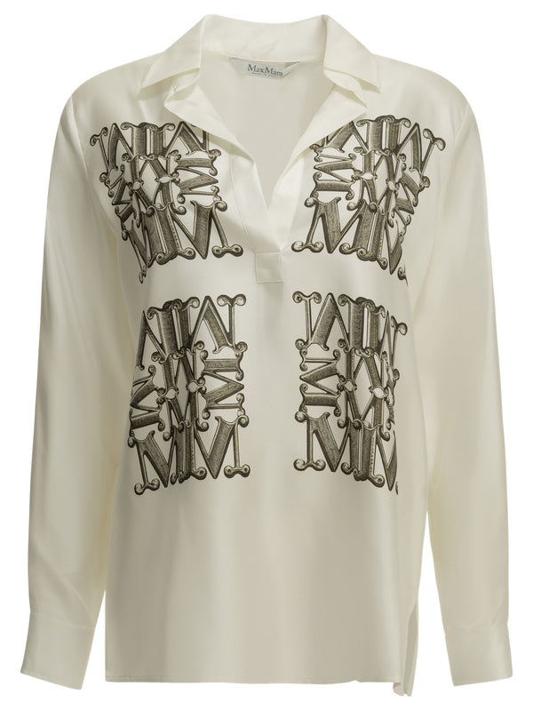 Casual Silk Shirt Shirts White