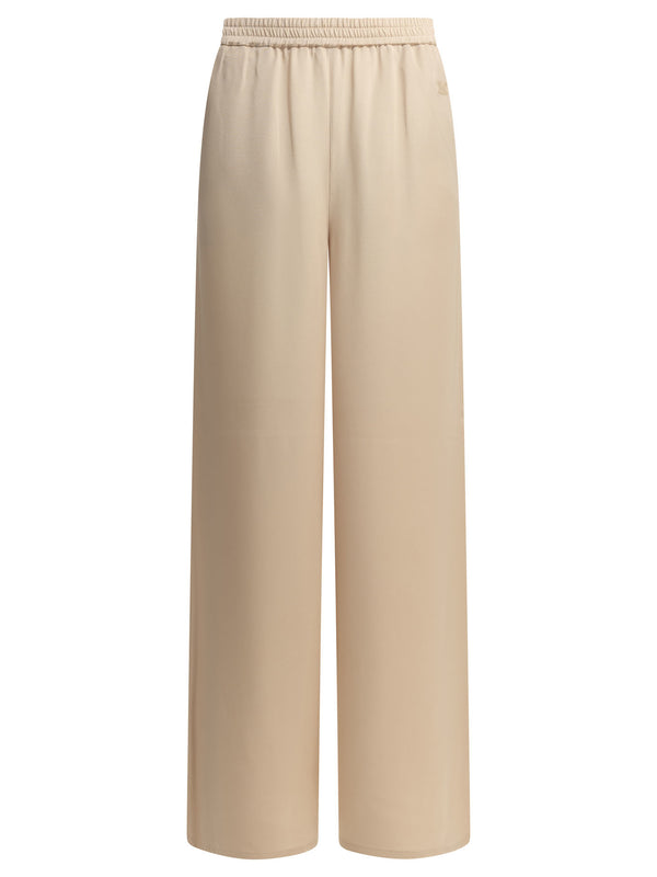 Casual Silk Pants Trousers Pink