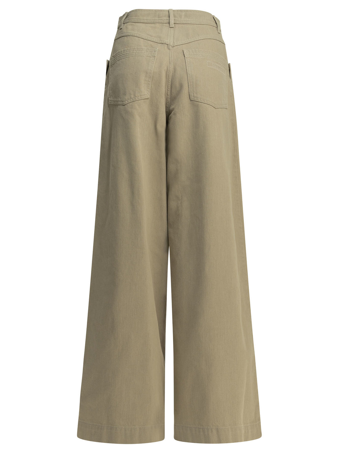 Max Mara Casual Wide-Leg Pants Trousers - Beige | 87b77c4809e962c2df8d7f3755940db47bb31b05