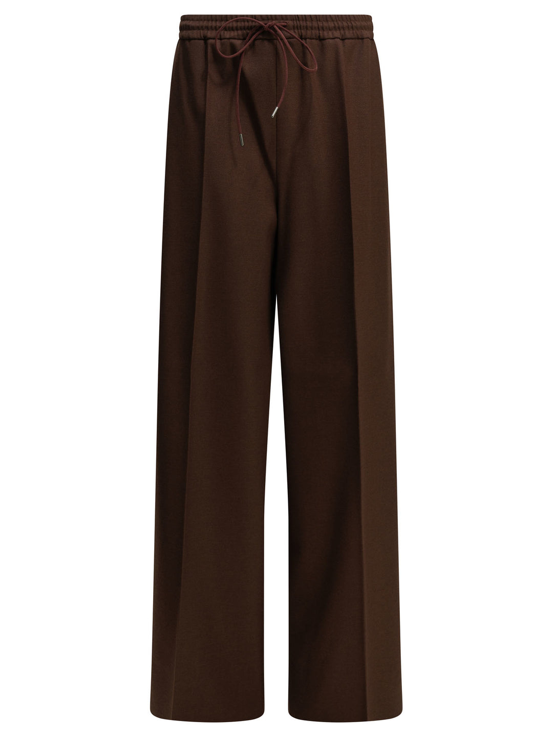 Max Mara Casual Wool Pants Trousers Bordeaux