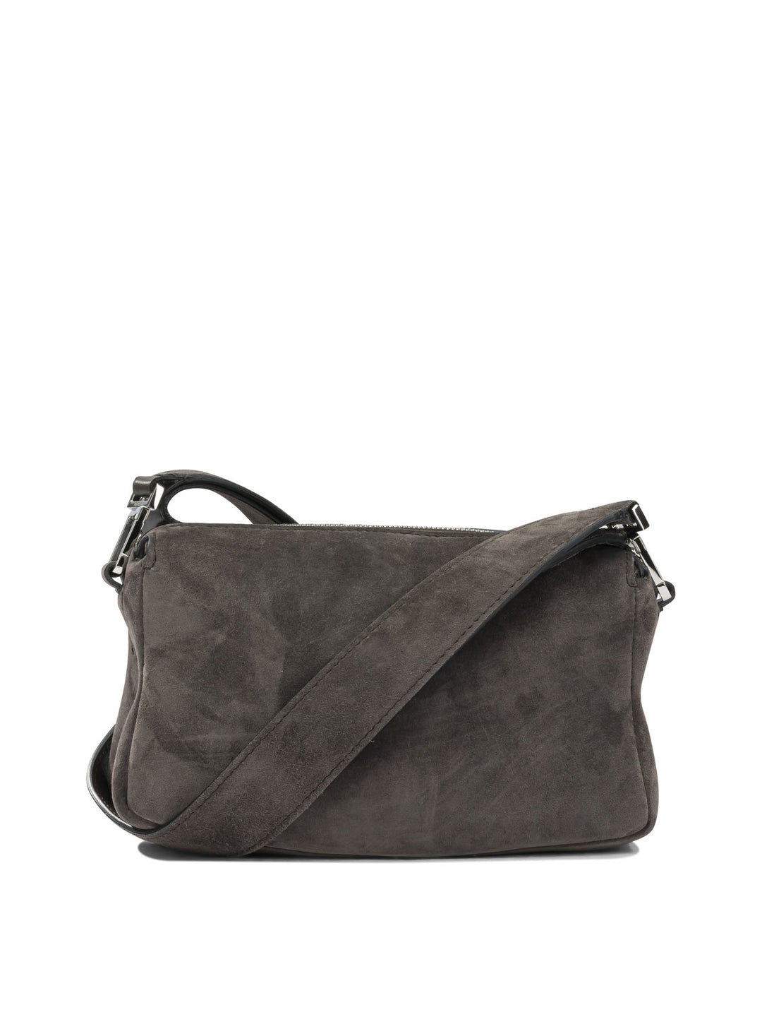 Max Mara Small Suede Handbag Brown
