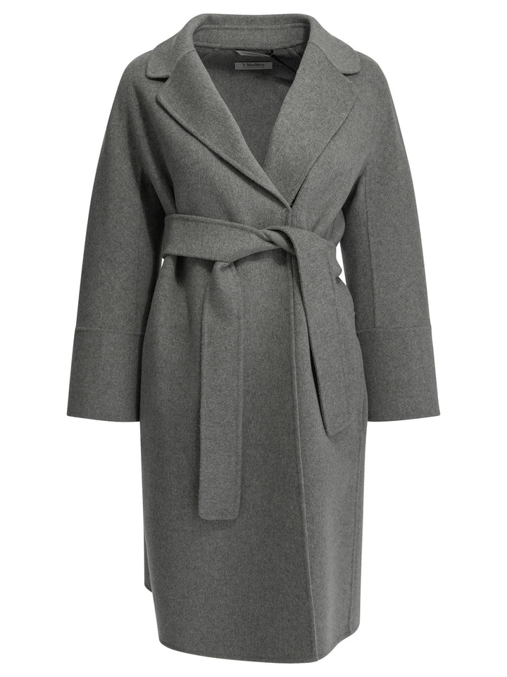 Max Mara S Short Double-Layer Wool Coat Jackets and Coats - Grey | 71e9b78142e2b8e5c44cac098dcf294d5ab607ae