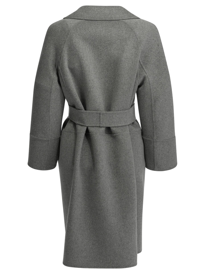 Max Mara S Short Double-Layer Wool Coat Jackets and Coats - Grey | b387cdf122f9ee8009f4009fe2ce50221666ef19