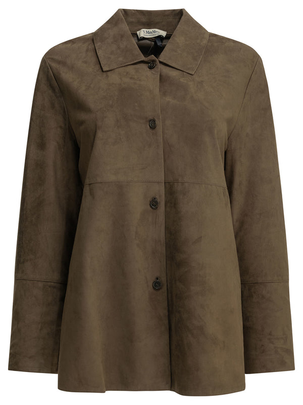 Suede Jacket Jackets And Coats Brown