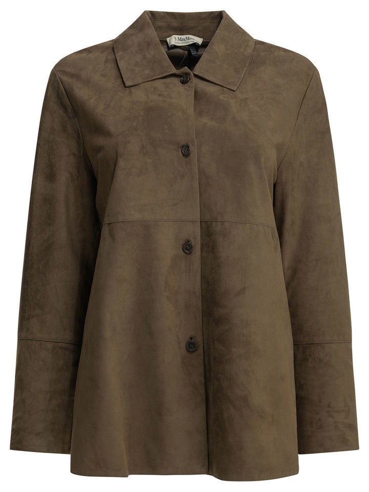 Max Mara S Suede Jacket Jackets and Coats - Brown | b93fb9843f57a4ca78da8afdaa270a60e9f2d6d5