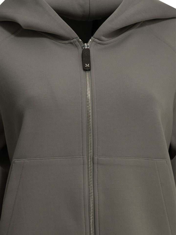 Max Mara S Hooded Sweatshirt Made Of Cotton Jersey Sweatshirts - Grey | 603df17db1c6bbb1d62d06697e38a7b7c3d8a2c0