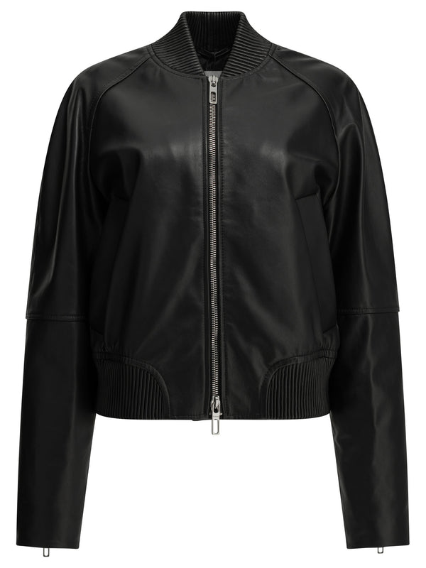 Nappa Leather Jacket Jackets And Coats Black