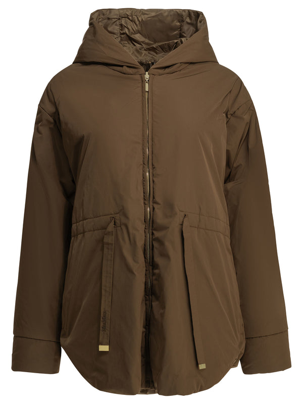 Reversible Water-Repellent Parka Jackets And Coats Brown