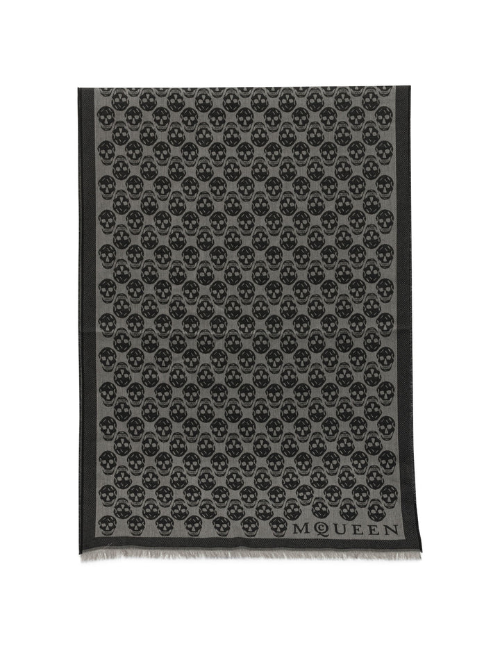 Mcqueen Scarves & Silk Scarves Sciarpe & Foulard - Grey | c47782ad1fc27720b7c96988d7b098b976c105aa