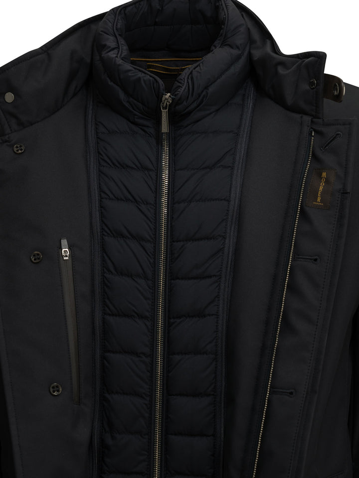 Moorer Mougi Jackets and Coats - Blue | b24affef38fb777d1a757be5e5c746a82982d305