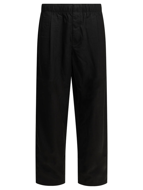 Casual Tencel Pants Trousers Black