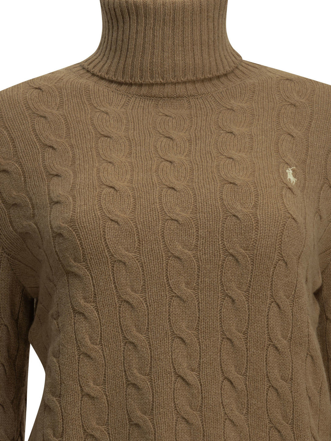 Polo Ralph Lauren Turtleneck Sweater With Logo Knitwear - Beige | 935187690d8dc5b4992e3ba5aff3f63511550f69