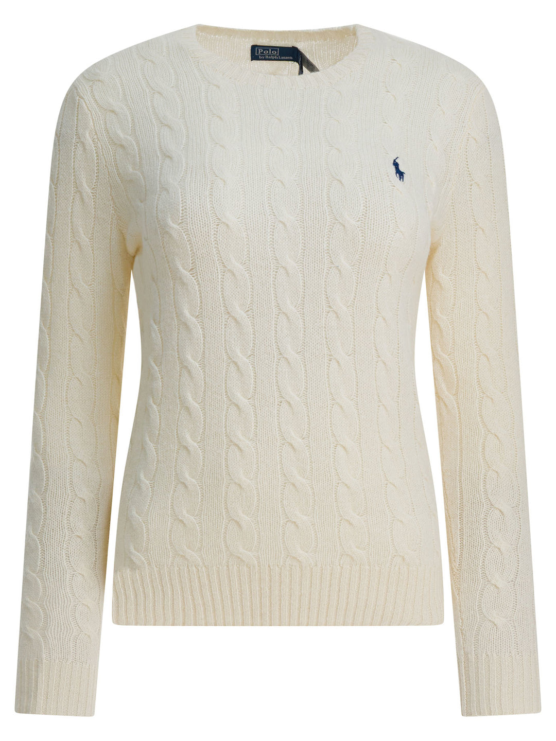 Polo Ralph Lauren Crewneck Sweater With Logo Knitwear - White | d4426d243bd14d1024359248f2dd54032c4a92d4