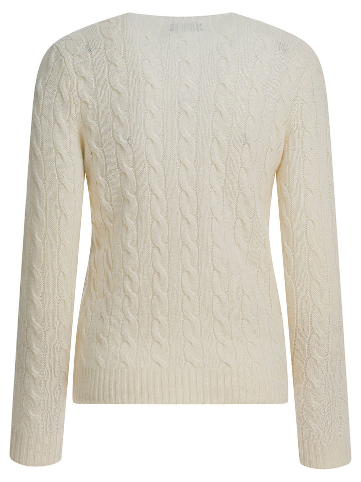 Polo Ralph Lauren Crewneck Sweater With Logo Knitwear - White | cc1ee5b2f6b4edb6d7dad2e198d5312cb790b104