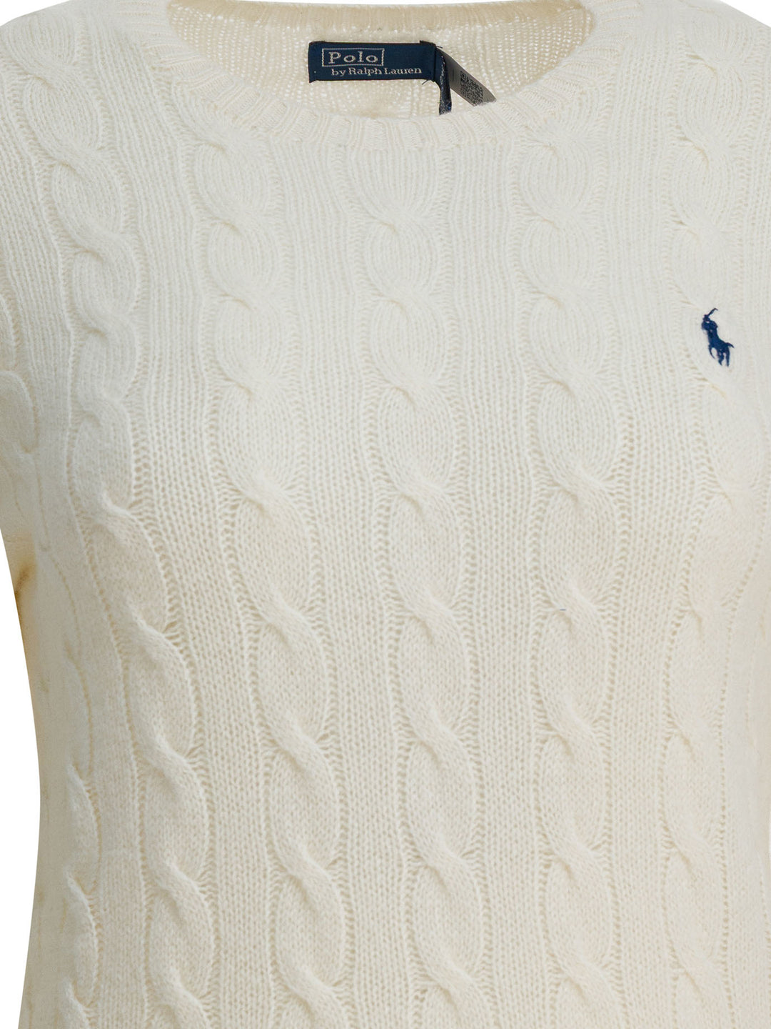 Polo Ralph Lauren Crewneck Sweater With Logo Knitwear - White | 55e35507c1649df4c805b17ba8e9abc3584dcddb