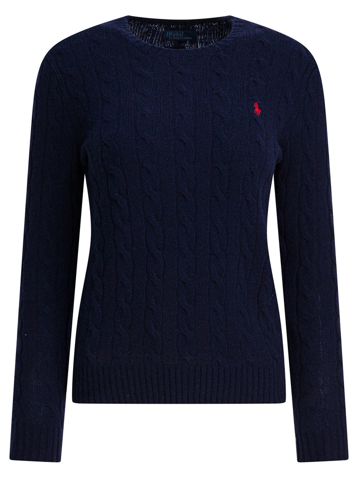 Polo Ralph Lauren Crew-Neck Sweater With Logo Made Of Wool And Cashmere Knitwear - Blue | 6f4fa27a33a724c9d7b697d0961c2438c49a2426