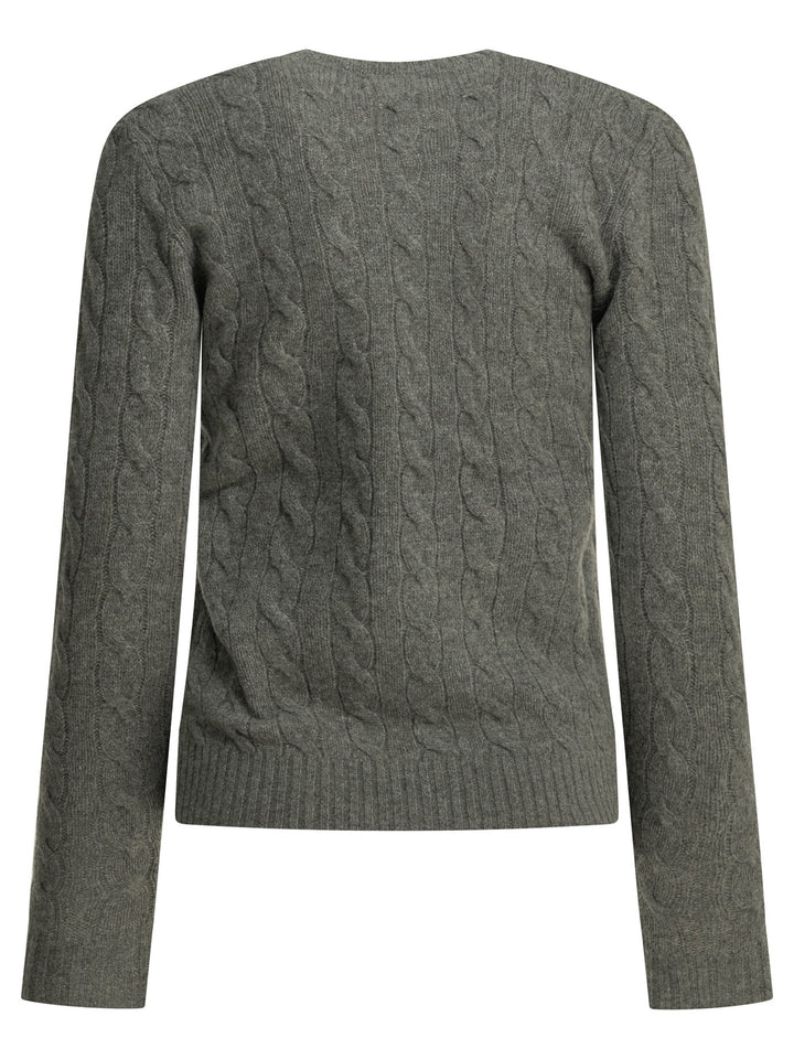 Polo Ralph Lauren Crew-Neck Sweater With Logo Knitwear - Grey | 1ead2f01f34bcd3fa8c6c61f7b9be19d5e236889