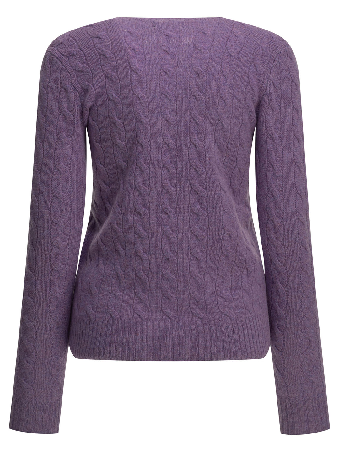 Polo Ralph Lauren Crew-Neck Sweater With Logo Knitwear - Purple | ef41d37a1dfae9f50f3104dcc658534189d349a8