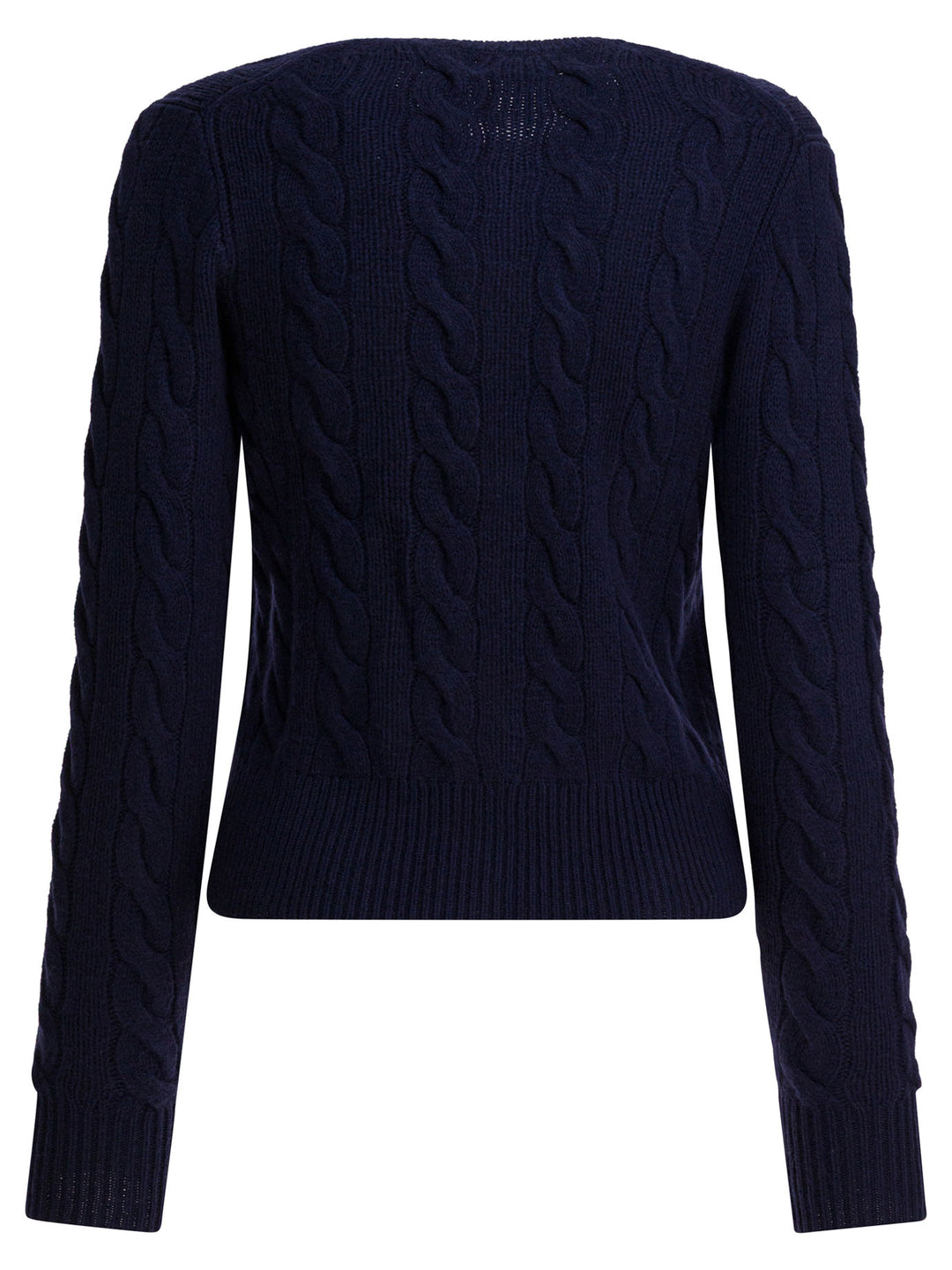 Polo Ralph Lauren Wool And Cashmere Cardigan With Logo Knitwear - Blue | 99ac60757f60a201c8752cf16c01777f12d6de98