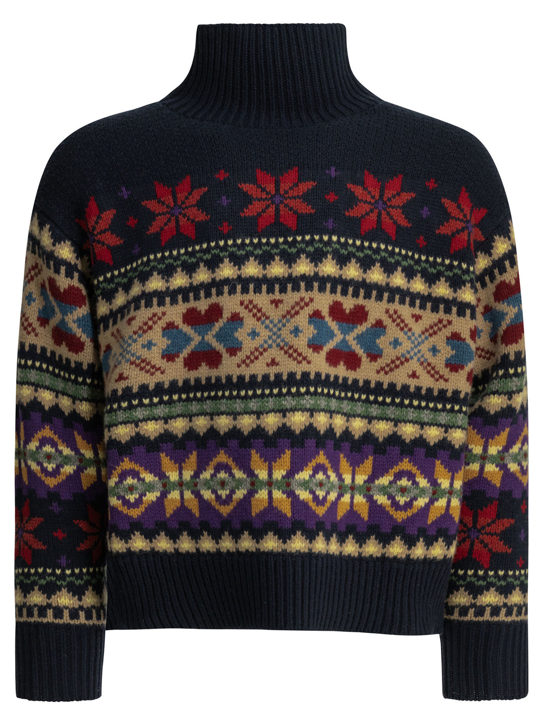 Polo Ralph Lauren Wool And Cashmere Turtleneck Sweater Knitwear - Blue | b963ba940b777741ea6a6a7330c7440c193a0b3d